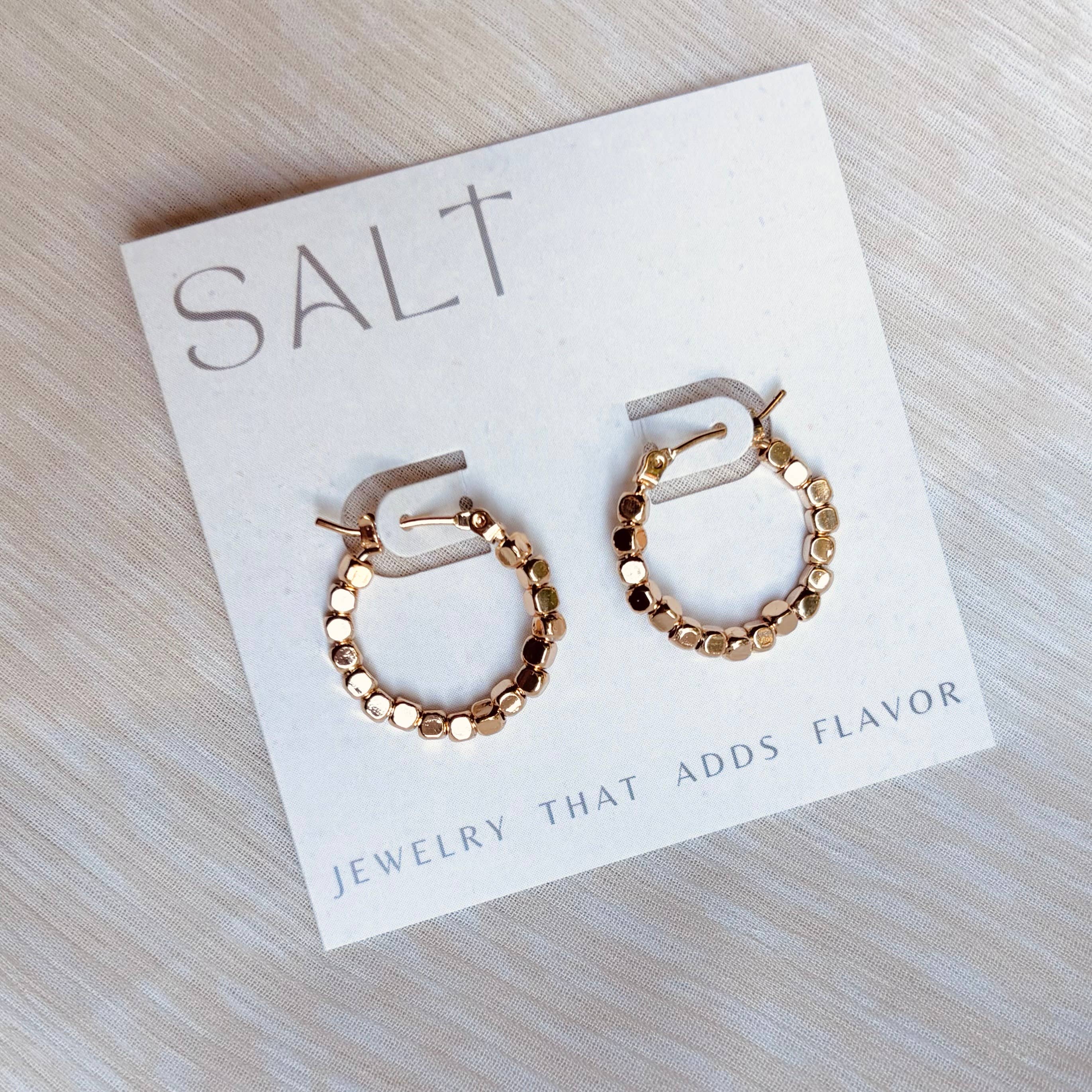 Beaded Hoops