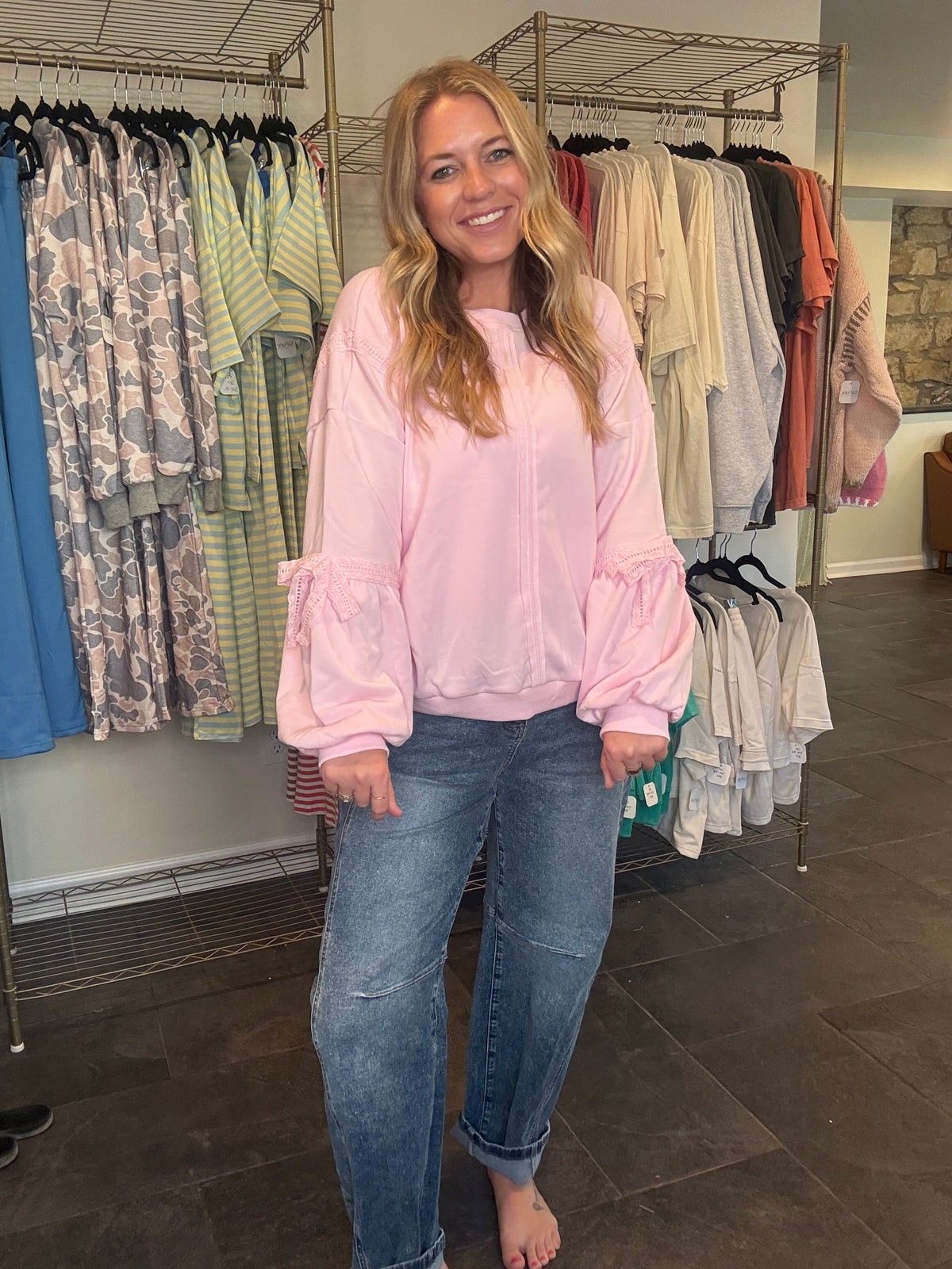 Lace Sweatshirt