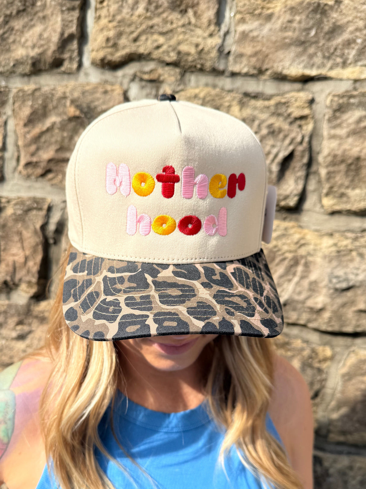 Motherhood Embroidery Trucker Hat