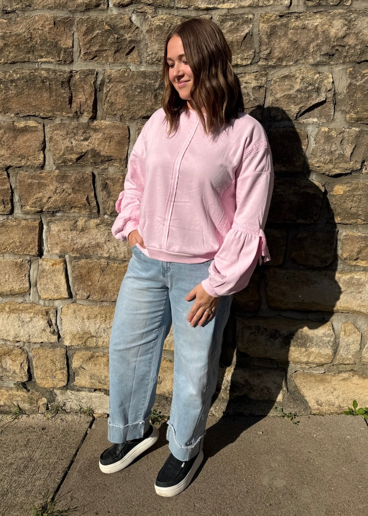 Lace Sweatshirt