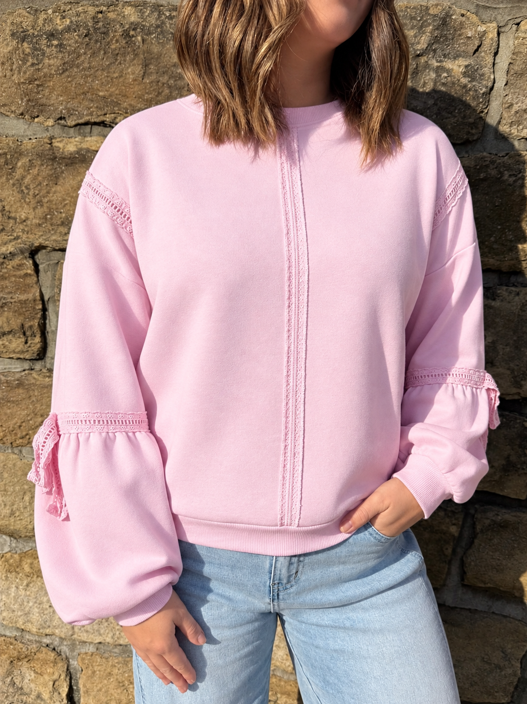 Lace Sweatshirt